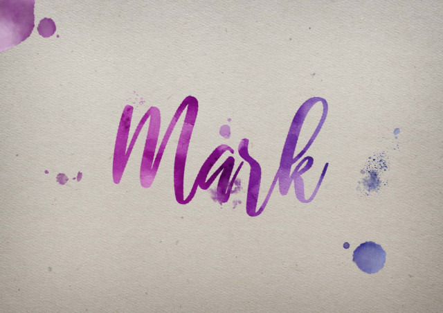 Free photo of Mark Watercolor Name DP