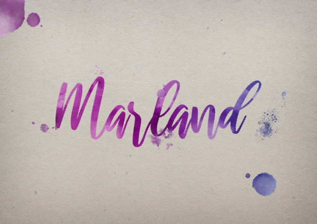 Free photo of Marland Watercolor Name DP