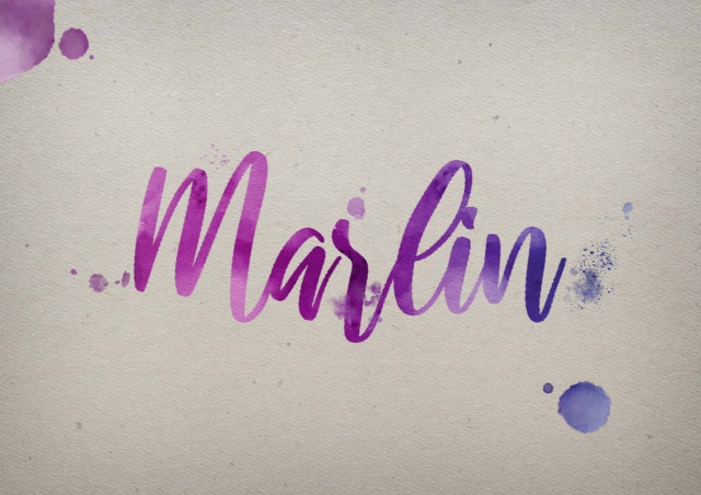 Free photo of Marlin Watercolor Name DP