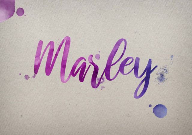 Free photo of Marley Watercolor Name DP