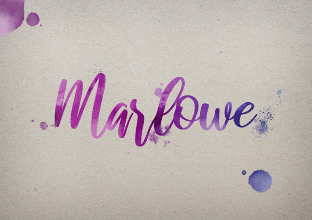 Free photo of Marlowe Watercolor Name DP