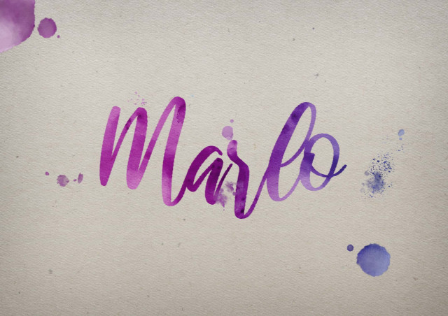 Free photo of Marlo Watercolor Name DP