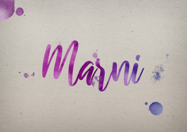 Free photo of Marni Watercolor Name DP