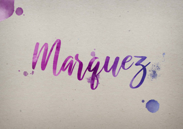 Free photo of Marquez Watercolor Name DP