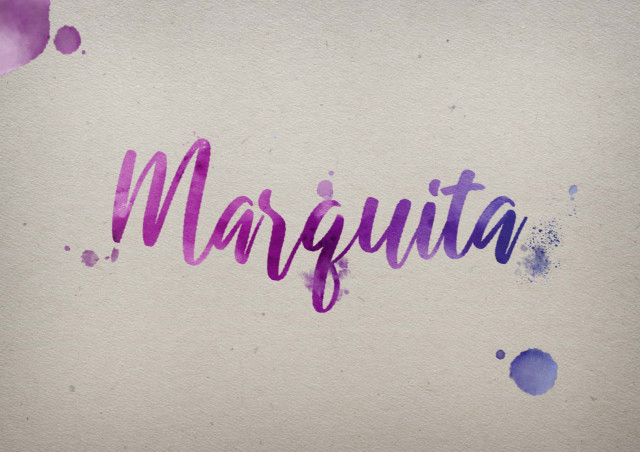 Free photo of Marquita Watercolor Name DP