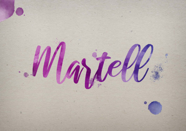 Free photo of Martell Watercolor Name DP