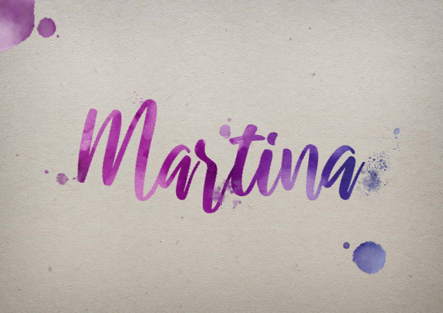 Free photo of Martina Watercolor Name DP