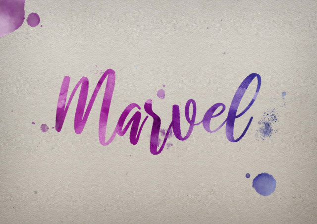 Free photo of Marvel Watercolor Name DP