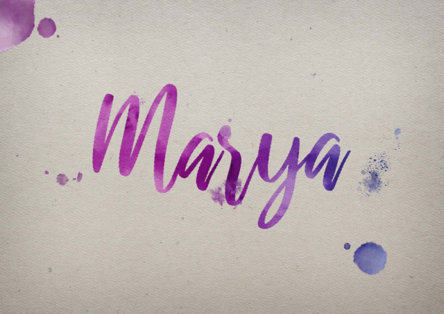 Free photo of Marya Watercolor Name DP