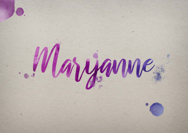 Free photo of Maryanne Watercolor Name DP