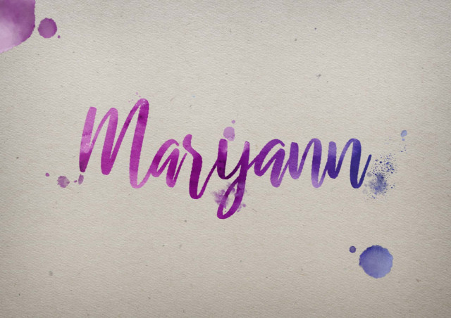 Free photo of Maryann Watercolor Name DP