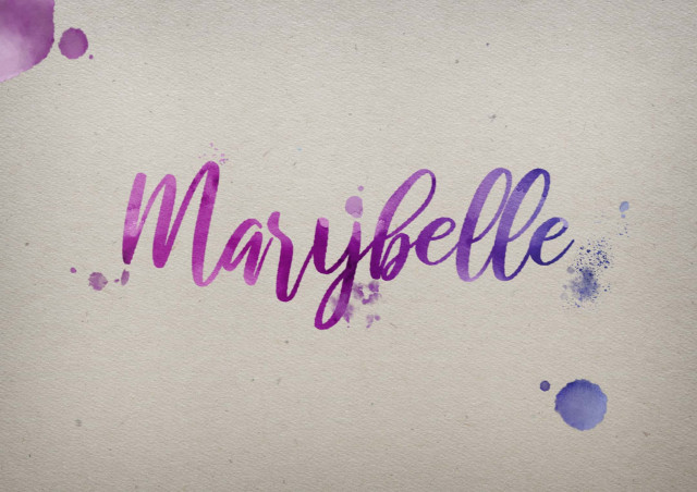 Free photo of Marybelle Watercolor Name DP