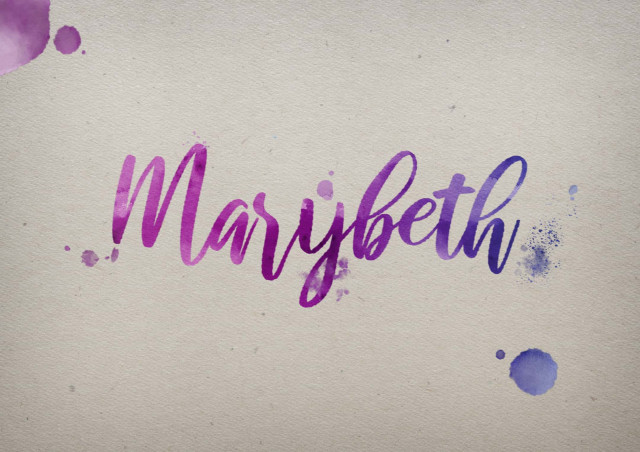 Free photo of Marybeth Watercolor Name DP