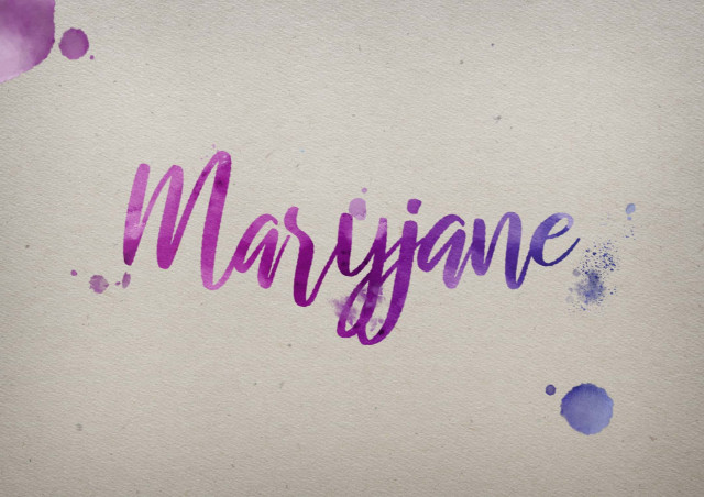 Free photo of Maryjane Watercolor Name DP
