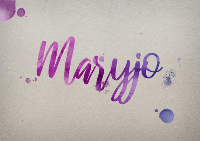 Free photo of Maryjo Watercolor Name DP
