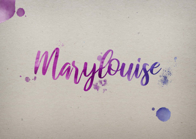 Free photo of Marylouise Watercolor Name DP