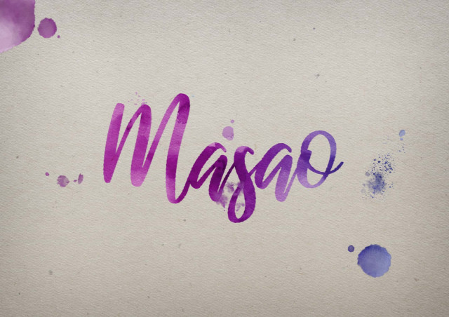 Free photo of Masao Watercolor Name DP