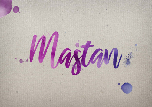 Free photo of Mastan Watercolor Name DP