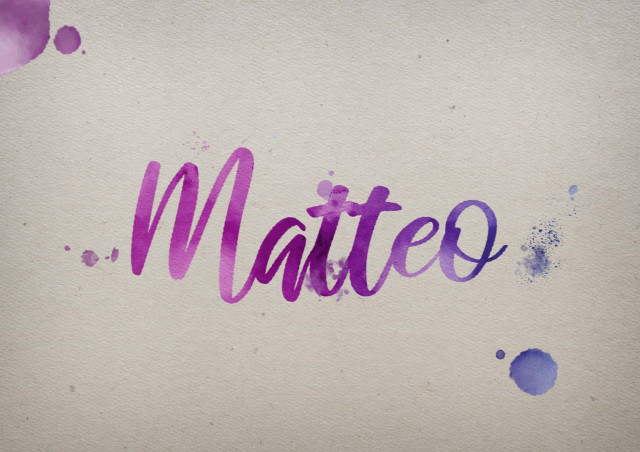 Free photo of Matteo Watercolor Name DP