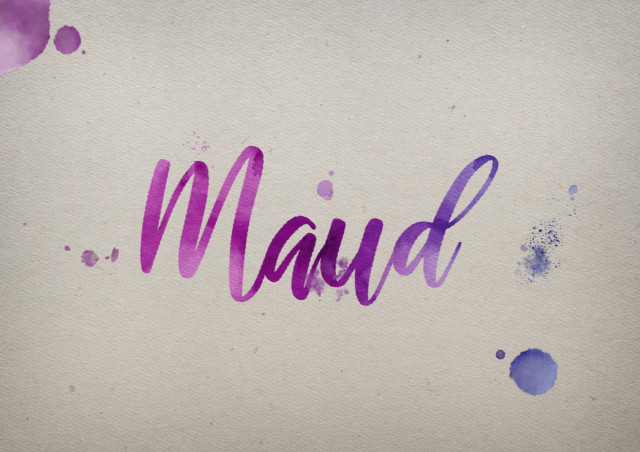 Free photo of Maud Watercolor Name DP