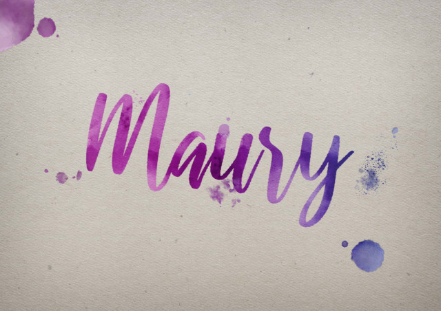 Free photo of Maury Watercolor Name DP