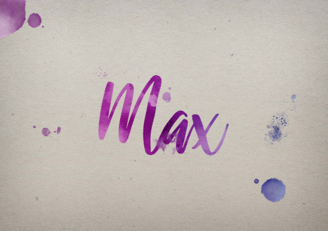 Free photo of Max Watercolor Name DP