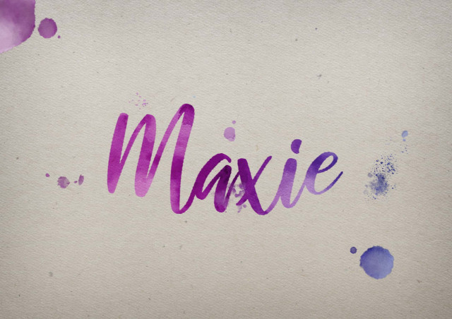 Free photo of Maxie Watercolor Name DP