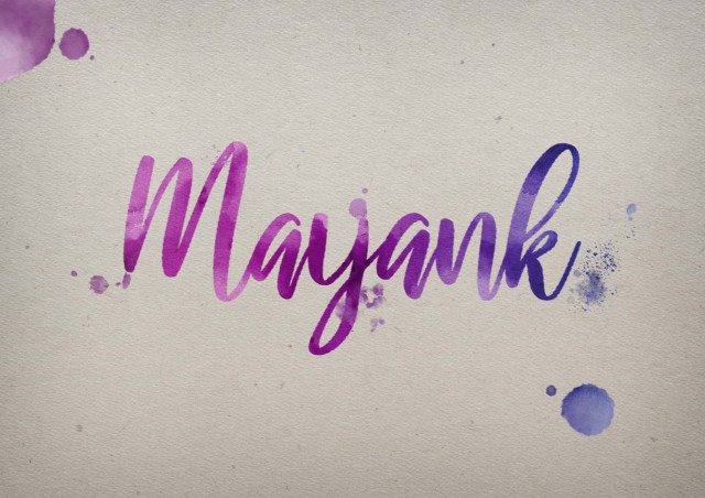 Free photo of Mayank Watercolor Name DP