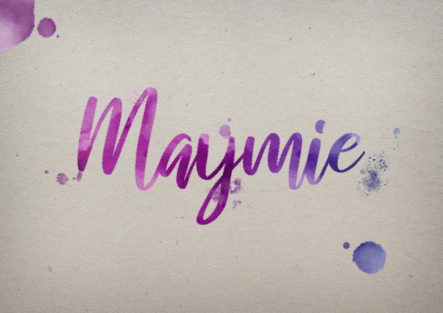 Free photo of Maymie Watercolor Name DP