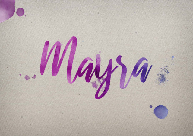 Free photo of Mayra Watercolor Name DP