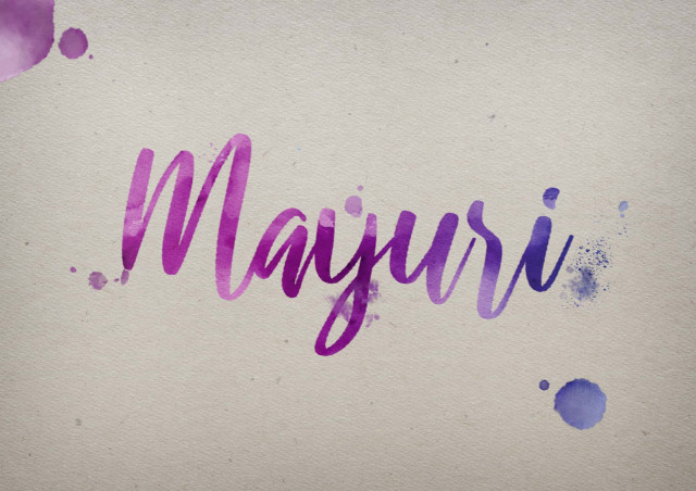 Free photo of Mayuri Watercolor Name DP