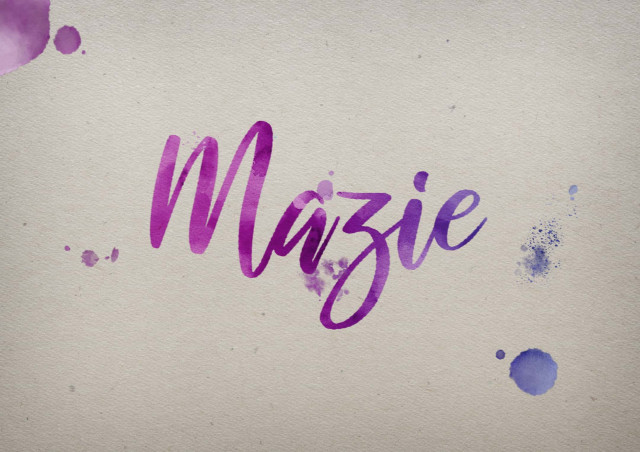 Free photo of Mazie Watercolor Name DP