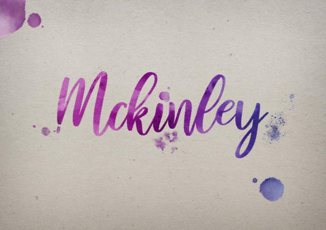 Free photo of Mckinley Watercolor Name DP