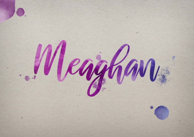 Free photo of Meaghan Watercolor Name DP