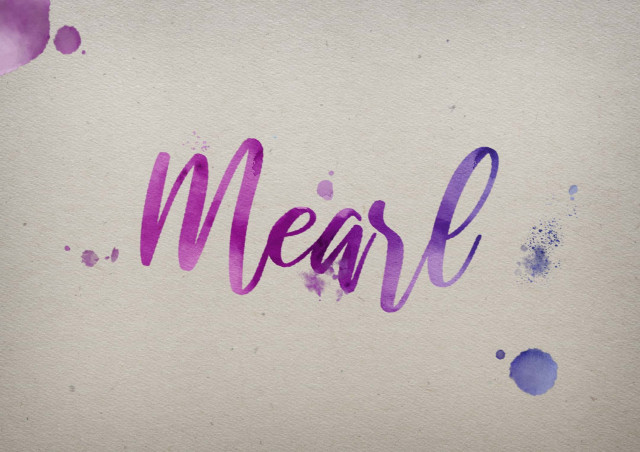 Free photo of Mearl Watercolor Name DP