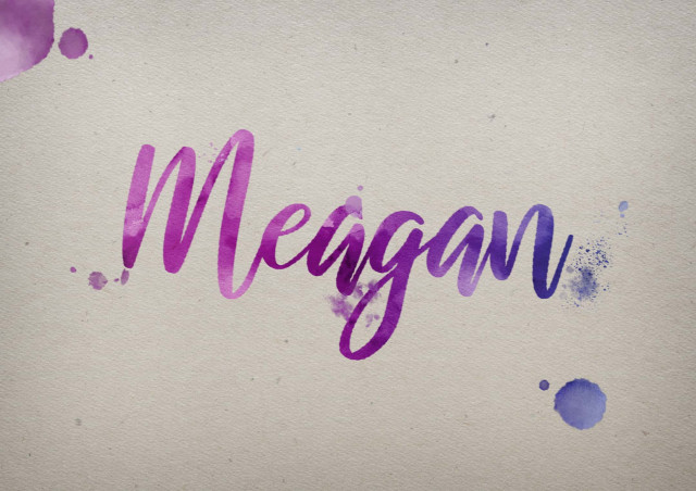 Free photo of Meagan Watercolor Name DP