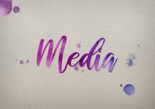 Free photo of Media Watercolor Name DP