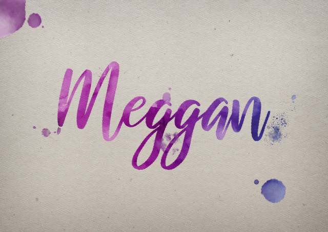 Free photo of Meggan Watercolor Name DP