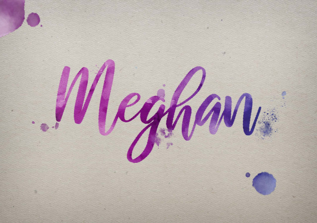 Free photo of Meghan Watercolor Name DP