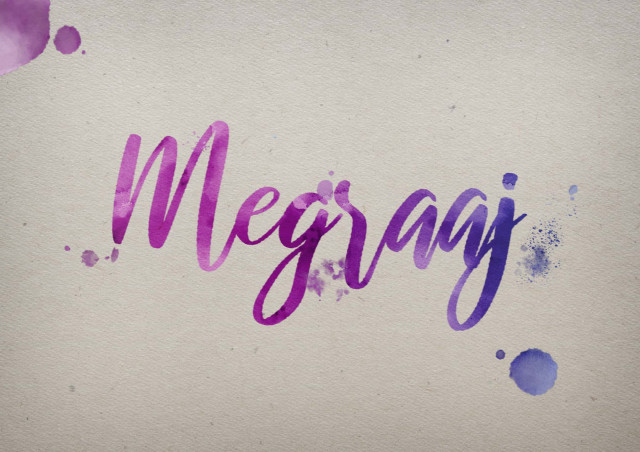 Free photo of Megraaj Watercolor Name DP