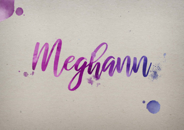 Free photo of Meghann Watercolor Name DP