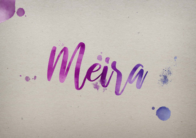 Free photo of Meira Watercolor Name DP