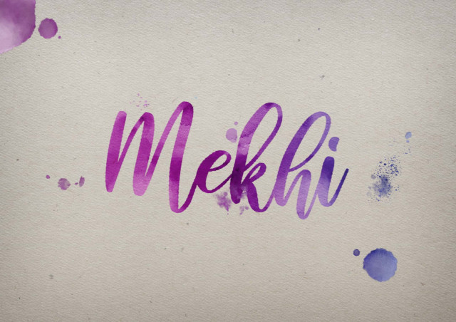Free photo of Mekhi Watercolor Name DP