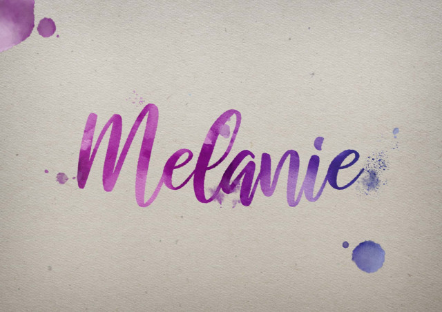 Free photo of Melanie Watercolor Name DP