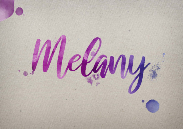 Free photo of Melany Watercolor Name DP