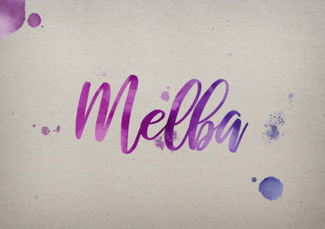 Free photo of Melba Watercolor Name DP