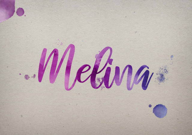 Free photo of Melina Watercolor Name DP