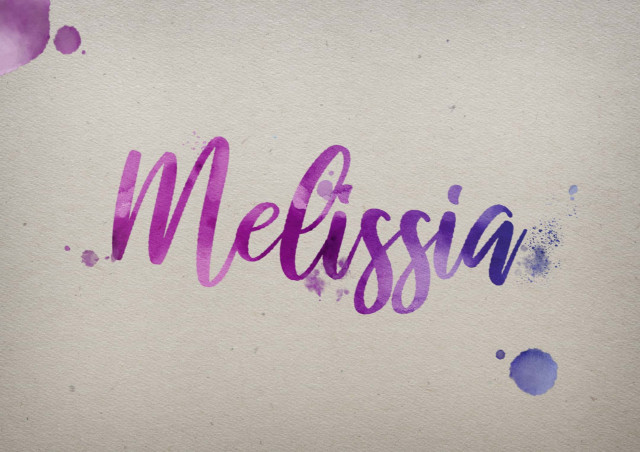 Free photo of Melissia Watercolor Name DP