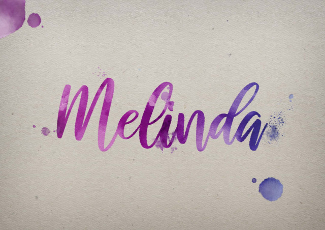 Free photo of Melinda Watercolor Name DP