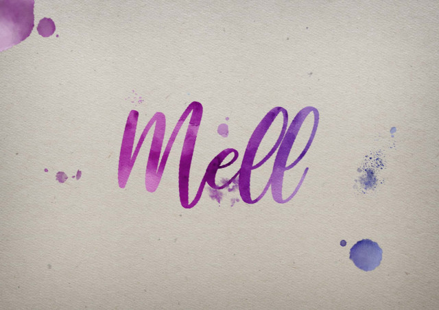 Free photo of Mell Watercolor Name DP